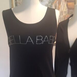 Bella Babé Black Tank Top